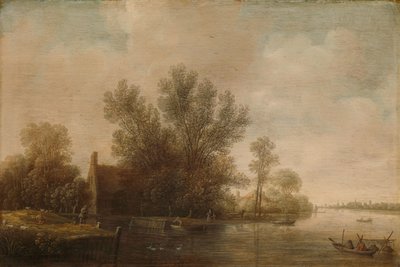 Elvelandskap av Pieter Jansz. van Asch