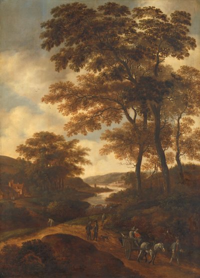 Skogkledd landskap av Pieter Jansz. van Asch