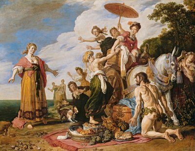 Odyssevs foran Nausikaa av Pieter Lastman