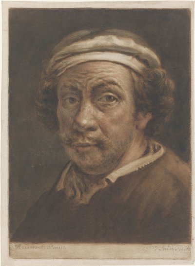 Portrett av Rembrandt van Rijn av Pieter Louw