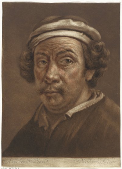 Portrett av Rembrandt van Rijn av Pieter Louw