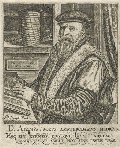 Portrett av Adam Maeus av Pieter Nagel