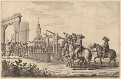 Marie de Medicis inntreden i Amsterdam [plate 1 av 6] av Pieter Nolpe