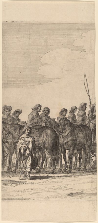 Marie de Medicis inntreden i Amsterdam [plate 5 av 6] av Pieter Nolpe