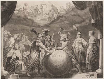 Hercules gjenoppretter Gallia av Pieter Nolpe