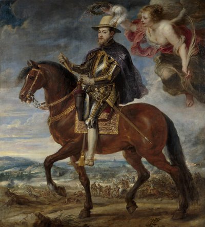 Portrett av Filip II 1527-1598 til hest, 1628 av Peter Paul Rubens