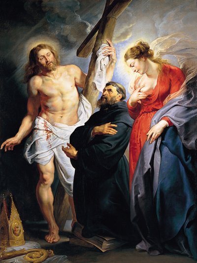 Saint Augustine mellom Kristus og jomfruen av Peter Paul Rubens