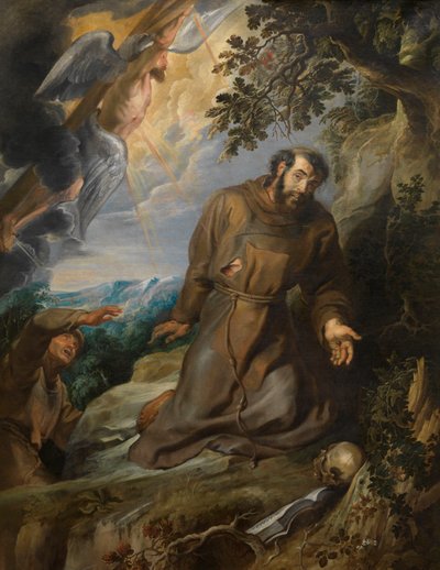 Saint Francis mottar Stigmata, ca 1630-1634. av Pieter Paul Rubens