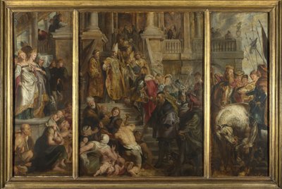 Skisse for Høyaltertavle, St Bavo, Gent, 1612 av Peter Paul Rubens