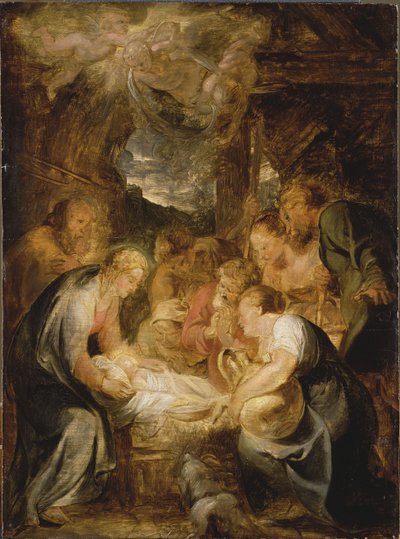 Hyrdenes tilbedelse, 1615-1616. av Pieter Paul Rubens