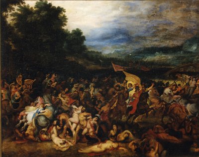 Slaget ved Amazonas Amazonomachia, 1598. av Pieter Paul Rubens