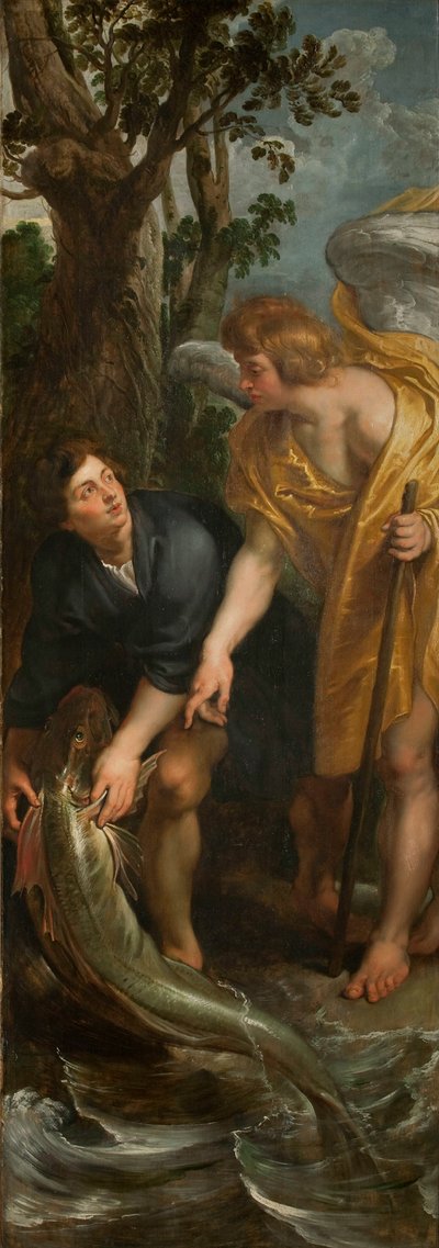 The Miraculous Draft of Fishes Triptych, høyre panel, 1618-1619. av Pieter Paul Rubens