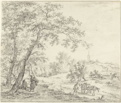 Nord-Holland landskap (Egmond mot Castricum?) av Pieter Pietersz. Barbiers