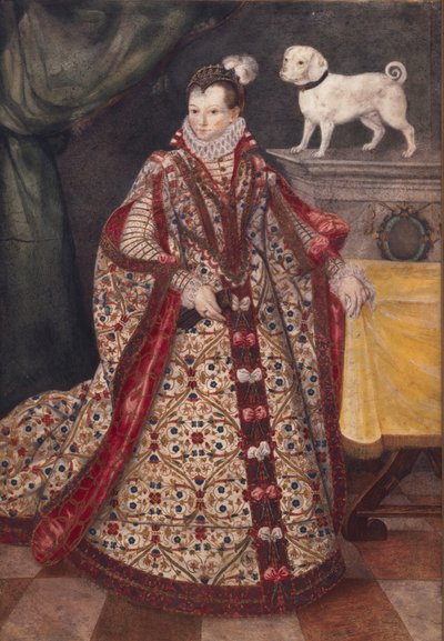 Portrett av en moravisk kvinne. av Pieter Pietersz the Younger