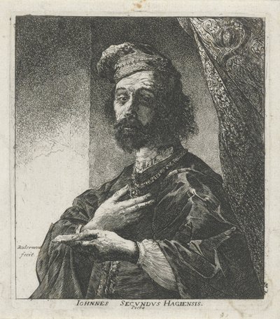 Portrett av Janus Secundus av Pieter Rottermondt