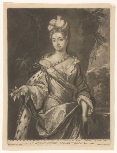 Portrett av Maria Elisabeth av Hessen-Darmstadt av Pieter Schenk (I)