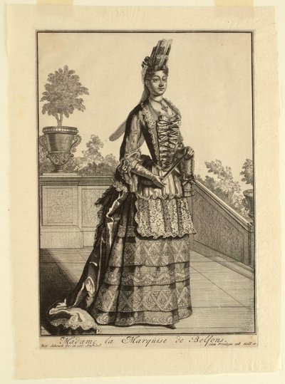 Madame Marquise de Belfons av Pieter Schenk