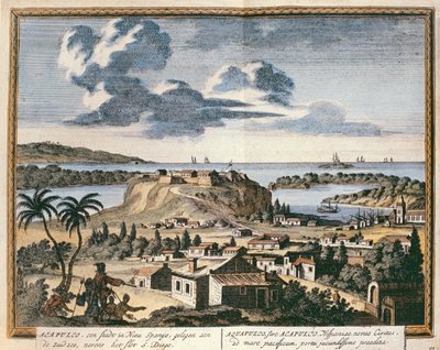 Utsikt over Acapulco, illustrasjon fra 