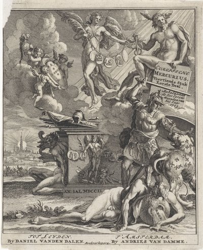 Tittelside for: European Mercury, 14. del, 1. del, 1703 av Pieter Sluyter