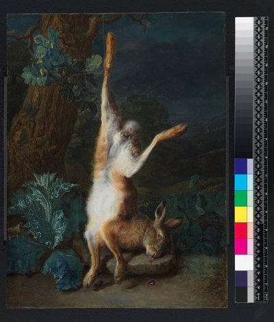 En død hare, før 1782 av Pieter Snyers