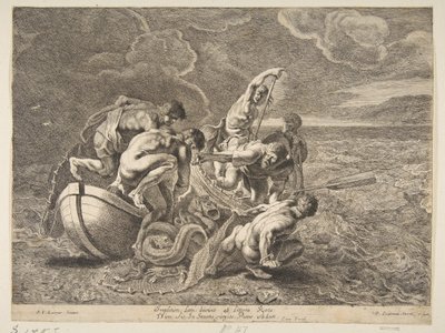 Mirakuløst utkast til fisk, 1595-1657. av Pieter Soutman
