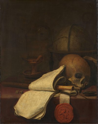 Vanitas stilleben av Pieter Symonsz Potter