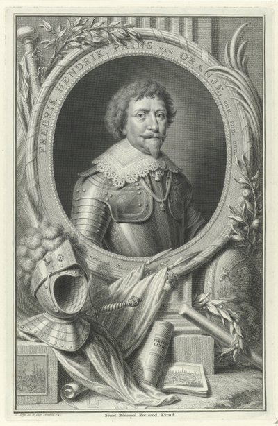 Portrett av Frederik Hendrik, Prins av Orange-Nassau av Pieter Tanjé
