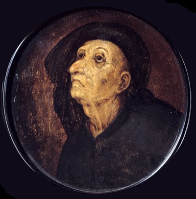 Gammel manns hode sier også misunnelsesmaleriet av Pieter Bruegel (eller Bruegel eller Brueghel eller Brueghel) det gamle (1525-1569) Bordeaux fra 1500-tallet, Musee des Beaux Arts av Pieter Bruegel the Elder