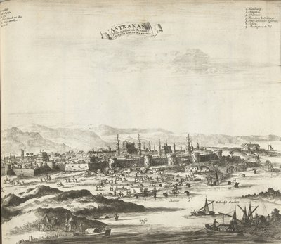 Astrakhan, 1726 av Pieter Van der Aa