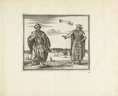Innbyggere i Arkhangelsk, 1726 av Pieter Van der Aa
