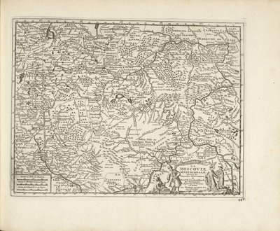 Kart over Moscovia, 1726 av Pieter Van der Aa