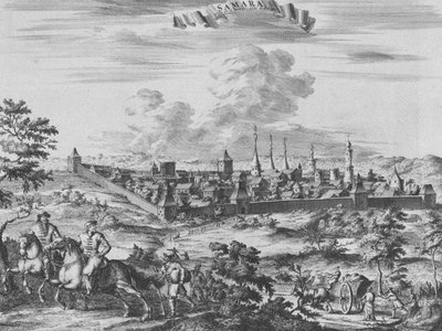 Utsikt over Samara, 1710 av Pieter Van der Aa