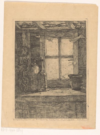 Låve (tittel på objekt) av Pieter Willem van Baarsel (signed by artist)