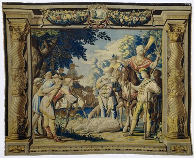 Døden til en hjort dedikert til Artemis The History of Iphigenia and Orestes (serietittel) av Pieter de Cracht