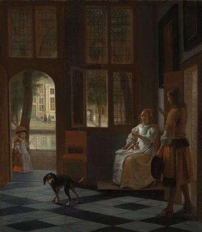 Man Handing a Letter to a Woman in the Entrance Hall of a House   1396552   no       norwegian Successfully Translated  Original: Japanese naval officers discussing tactics Translat: Japanese naval officers discussing tactics 1349869 no norwegian Successfu av Pieter de Hooch