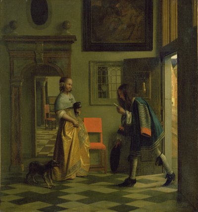 The Messenger, ca. 1669 av Pieter de Hooch
