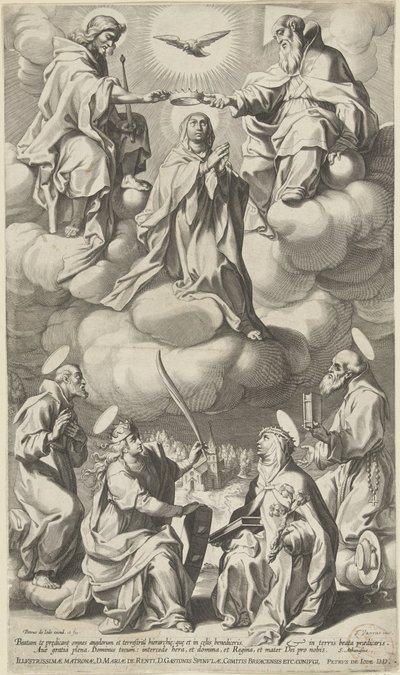 Kroning av Maria av Pieter de Jode (I) (attributed to)