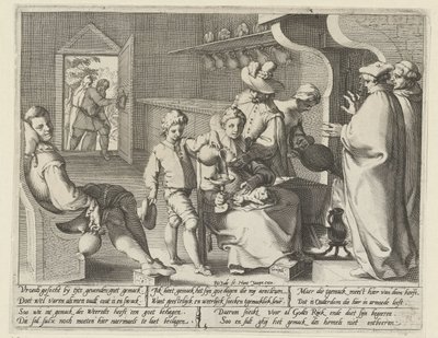 Allegori om latskap Gemack (tittel på objekt) av Pieter de Jode (I)