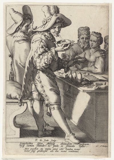 Bedre blåst hardt enn munnen brent av Pieter de Jode (I)