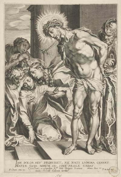 Kristus med tornekrone og Maria gråtende av Pieter de Jode (I)