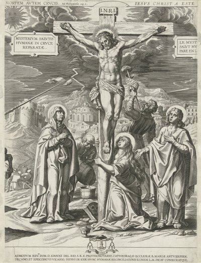Kristi korsfestelse, midtre del av Pieter de Jode (I)