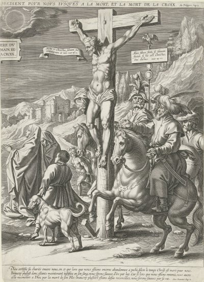 Kristi korsfestelse, høyre del av Pieter de Jode (I)