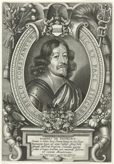 Portrett van Johann von Reumont Peacemakers of the Christian World (serietittel) av Pieter de Jode (II)