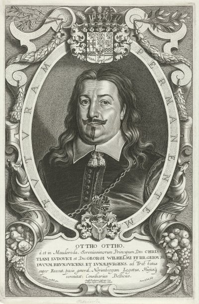 Portrett av Otto Otto von Mauderode Famous Legates (serietittel) av Pieter de Jode (II)