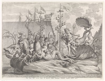 Spektakel med Neptuns vogn Joyful entry of the Cardinal-Infant in Gent, 1635 (serietittel) av Pieter de Jode (II)