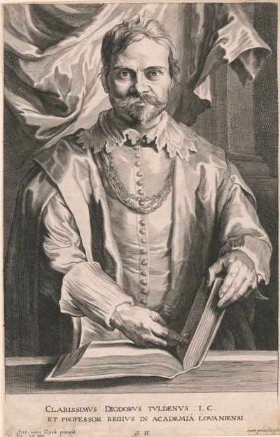 Den berømte Diodorus Tuldenus IC, og kongelig professor ved Akademiet i Louvain av Pieter de Jode