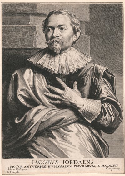 Jacobus Jordaens, maler av Antwerpen, av menneskelige figurer, i majors av Pieter de Jode