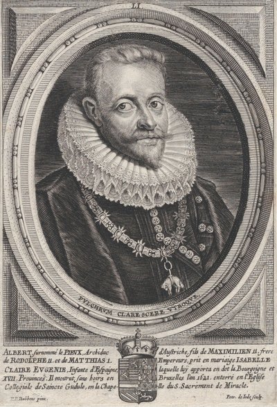 Portrett av Albert VII, erkehertug av Østerrike, ca. 1650. av Pieter de Jode II