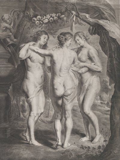 De tre nåder, ca. 1630-45. av Pieter de Jode II