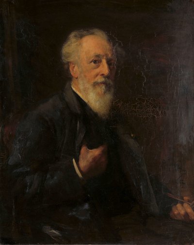 Portrett av J.A.B. Stroebel (1821-1905), maler av Pieter de Josselin